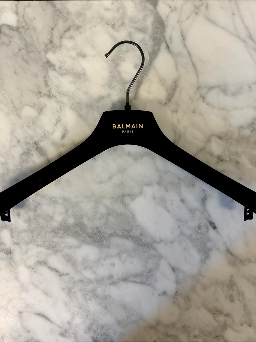 Authentic BALMAIN PARIS Black Velvet Luxury Hanger